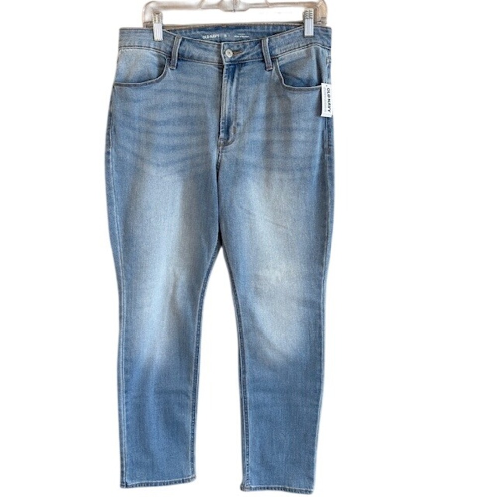 NWT Old Navy Women's Wow Straight High Rise Denim Stretch Jeans 16 Light Wash